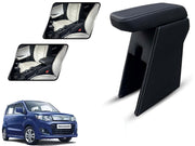 Auto Pearl Premium Car Armrest with Storage Box, High-Density Foam, Nappa Leatherette, No Obstruction to Rear Window Buttons, for WagonR 2014-2018