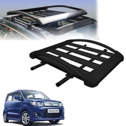 Car Roof Luggage (4x 4) Frame Aluminum Roof Frame Universal Roof Frame Travel Frame Load Frame Load Over 100 kg Roof Shelves Luggage Box Roof Rack (Black)