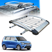 Car Roof Luggage (4x 4) Frame Aluminum Roof Frame Universal Roof Frame Travel Frame Load Frame Load Over 100 kg Roof Shelves Luggage Box Roof Rack (Silver)