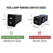 Auto Pearl Car 55W Fog Lamp Lights With Wiring kit and Switch Compatible with- Nano Genx (Without Plastic Sash Cover) (Xtra Large, Set of 2)