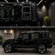Premium Thar Roxx - Defender Style Dummy Ladder & Side Dummy Box With Mounting Kit
