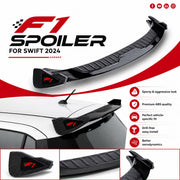 Auto Pearl F1 Spoiler for Maruti Suzuki Swift 2024 | Clamp Fitting | No Drill