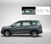 Auto Pearl Silver & Black Roof Rails Compatible with Maruti Suzuki XL6 2018 Onwards (Set of 2)