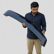 Auto Pearl Roof Wing Rear Spoiler Compatible with i20 Elite (2014-2018) |Car Spoiler without Brake Light | Color - Black