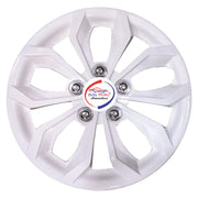 Press Type Hubcap Pearl Wheel Cover Replacements for OEM Steel Wheels Polypropylene Material with Retention Ring | Set of 4 Pcs