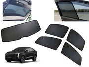 Z-Black Car Window Plug-in Half Sun Shades & Rear Dicky Curtain (Combo) for Mahindra
