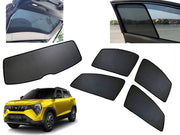 Z-Black Car Window Plug-in Half Sun Shades & Rear Dicky Curtain (Combo) for Mahindra