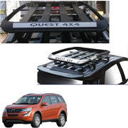 Car Roof Quest Luggage (4x 4) Frame Aluminum Roof Frame Universal Roof Frame Travel Frame Load Frame Load Over 100 kg Roof Shelves Luggage Box Roof Rack (Black)