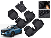 7D Car Floor Mats Luxury Leatherite 7D-Car Floor Mat with Velcro-Tape