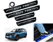 Auto Pearl Car Door Foot Step Led Sill/Scuff Plates With Mirror Finish Compatible with All Models (Set of 4)