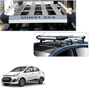 Car Roof Quest Luggage (4x 4) Frame Aluminum Roof Frame Universal Roof Frame Travel Frame Load Frame Load Over 100 kg Roof Shelves Luggage Box Roof Rack (Silver)