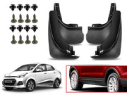 O.E Type Custom Front and Rear Mud Flap Guard (Set of 4 Pcs) | Compatible with HYUNDAI | Black
