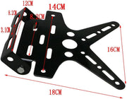 Premium X-Tail Tidy/Fender Eliminator for Sport Bike Bike Number Plate  (Stainless Steel 20 cm x 30 cm)