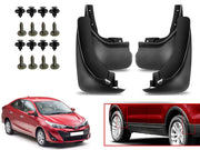 O.E Type Custom Front and Rear Mud Flap Guard (Set of 4 Pcs) | Compatible with TOYOTA | Black