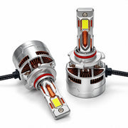 Auto Pearl 9012-6500K 480W (240W Each), 36000LM LED Headlight Bulb with rear cooling Fan for Car (Cool White Light LED Headlight Bulb)