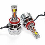 Auto Pearl H8/H9/H11-6500K 480W (240W Each), 36000LM LED Headlight Bulb with rear cooling Fan for Car (Cool White Light LED Headlight Bulb)