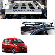 Car Roof Quest Luggage (4x 4) Frame Aluminum Roof Frame Universal Roof Frame Travel Frame Load Frame Load Over 100 kg Roof Shelves Luggage Box Roof Rack (Silver)