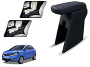 Auto Pearl Premium Car Armrest with Storage Box, High-Density Foam, Nappa Leatherette, No Obstruction to Rear Window Buttons, for Zest