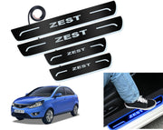 Auto Pearl Car Door Foot Step Led Sill/Scuff Plates With Mirror Finish Compatible with All Models (Set of 4)