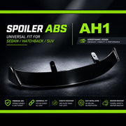 Auto Pearl ABS Rear Wing Car Spoilers Rear Wing Roof Trunk Lid Auto Racing Car Spoiler for Areodynamic and Sporty Appearance Lip Protector (Hatchback/ SUV Spoiler (AH1))