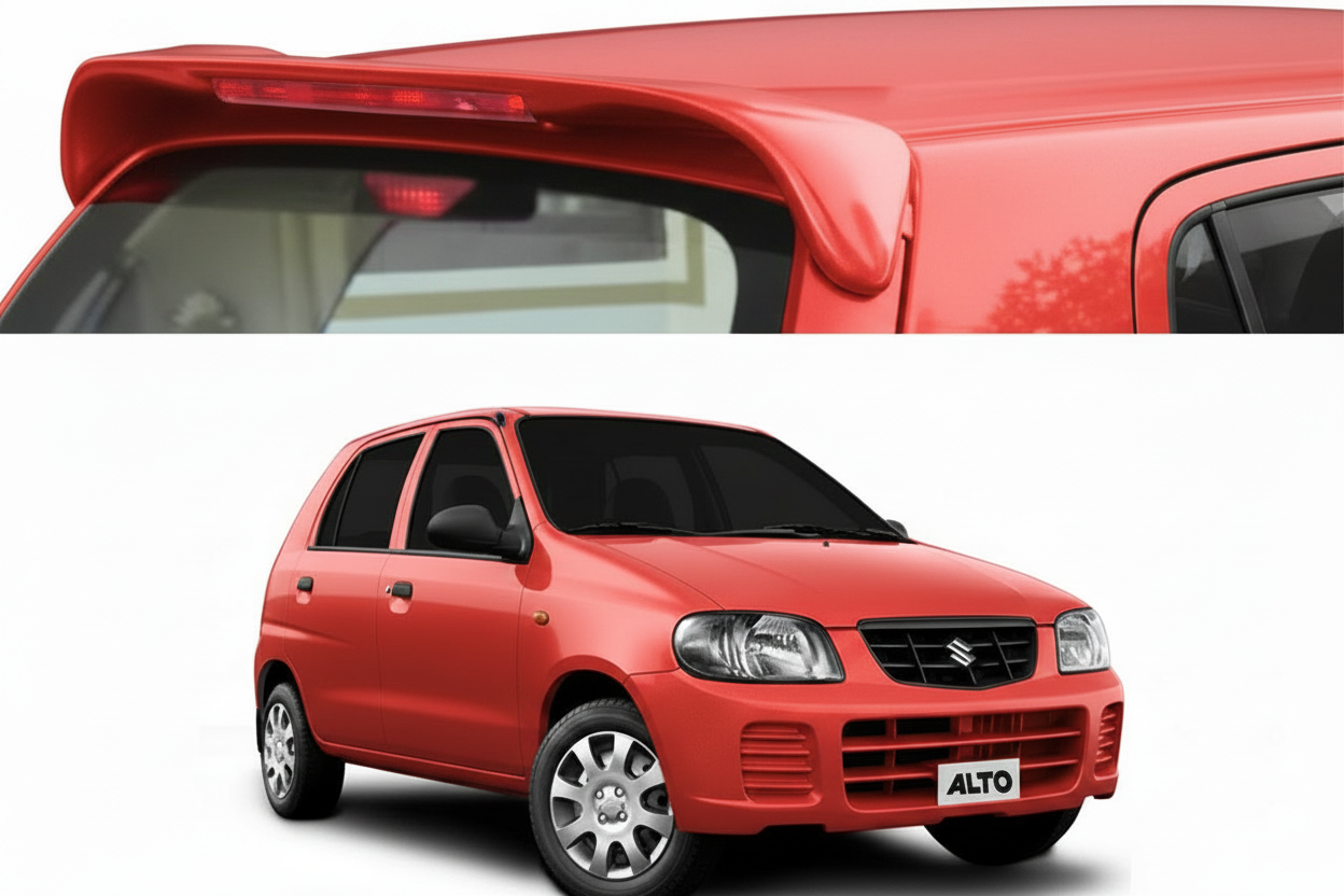 Alto STD Spoiler - Bright Red
