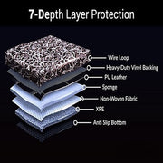 7D Car Floor Mats Luxury Leatherite 7D-Car Floor Mat with Velcro-Tape