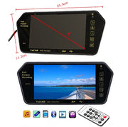 7 Inch Bluetooth Rear View Dashboard LED Monitor Screen MP5, MP3, with Bumper Camera