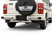 Auto Pearl Car Sleek Rear Stainless Steel Oval Crash Guard with Fitting Kit for Bolero