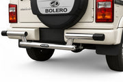 Auto Pearl Car Sleek Rear Stainless Steel Oval Crash Guard with Fitting Kit for Bolero