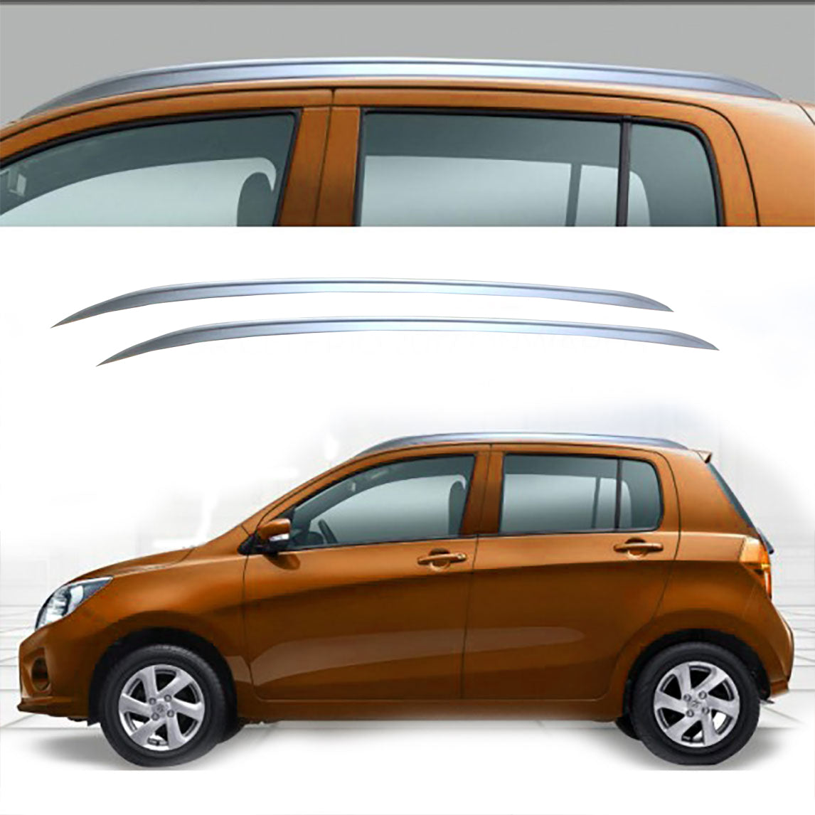 O.E. Type Roof Rail for Celerio 2021 (Set of 2)|Silver