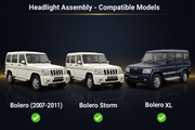 Auto Pearl Headlight Assembly Compatible with Bolero Generation-2 (2007-2011)