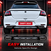 Bumper Diffuser Rear Reflector Imported Quality Compatible with Swift 2024 | Auto Pearl