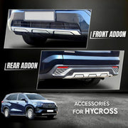 Bumper Diffuser (Front & Rear) Set Reflector Imported Quality Compatible with Innova Hycross