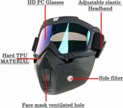 Bike Riding Face Mask, Face Shield Motorcycle Goggles Motorcycle Goggles Rainbow Bike Riding Face Mask, Face Shield Motorcycle Goggles Motorcycle Goggles Rainbow Blowtorch Safety Goggle (Free-size)