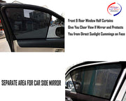 Z-Black Window Plug-in Half Sun Shades Car Curtain for Maruti