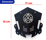AUTO PEARL Heavy Metal Visor for Yamaha MT15 Black Bike Crash Guard Bike Windshield