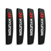 Car Door Edge Guard for Hyundai Models, Anti Scratch Door Protector, Soft Rubber & Silicone Shock Absorber | Prevents Dents & Paint Damage | Universal Fit Car Door Protection Strip (Black, Set of 4)