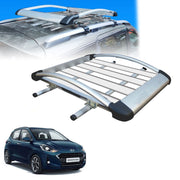 Car Roof Luggage (4x 4) Frame Aluminum Roof Frame Universal Roof Frame Travel Frame Load Frame Load Over 100 kg Roof Shelves Luggage Box Roof Rack (Silver)