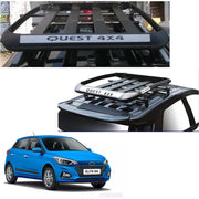 Car Roof Quest Luggage (4x 4) Frame Aluminum Roof Frame Universal Roof Frame Travel Frame Load Frame Load Over 100 kg Roof Shelves Luggage Box Roof Rack (Black)