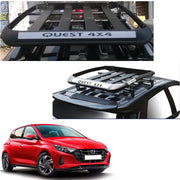 Car Roof Quest Luggage (4x 4) Frame Aluminum Roof Frame Universal Roof Frame Travel Frame Load Frame Load Over 100 kg Roof Shelves Luggage Box Roof Rack (Black)