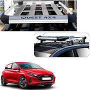 Car Roof Quest Luggage (4x 4) Frame Aluminum Roof Frame Universal Roof Frame Travel Frame Load Frame Load Over 100 kg Roof Shelves Luggage Box Roof Rack (Silver)