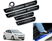 Auto Pearl Car Door Foot Step Led Sill/Scuff Plates With Mirror Finish Compatible with All Models (Set of 4)