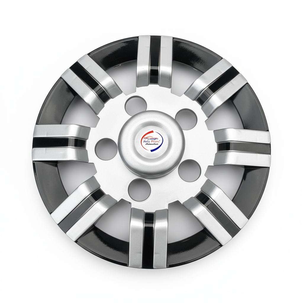 Auto Pearl Dual Spoke Hub Caps - White Background