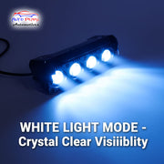 Auto Pearl Car 4-Projector Lens Driving Lights Yellow / White LED Spot light 25W, 12-80V Dual Color Mode Auxiliary Lights for All Cars (Pack of 2)