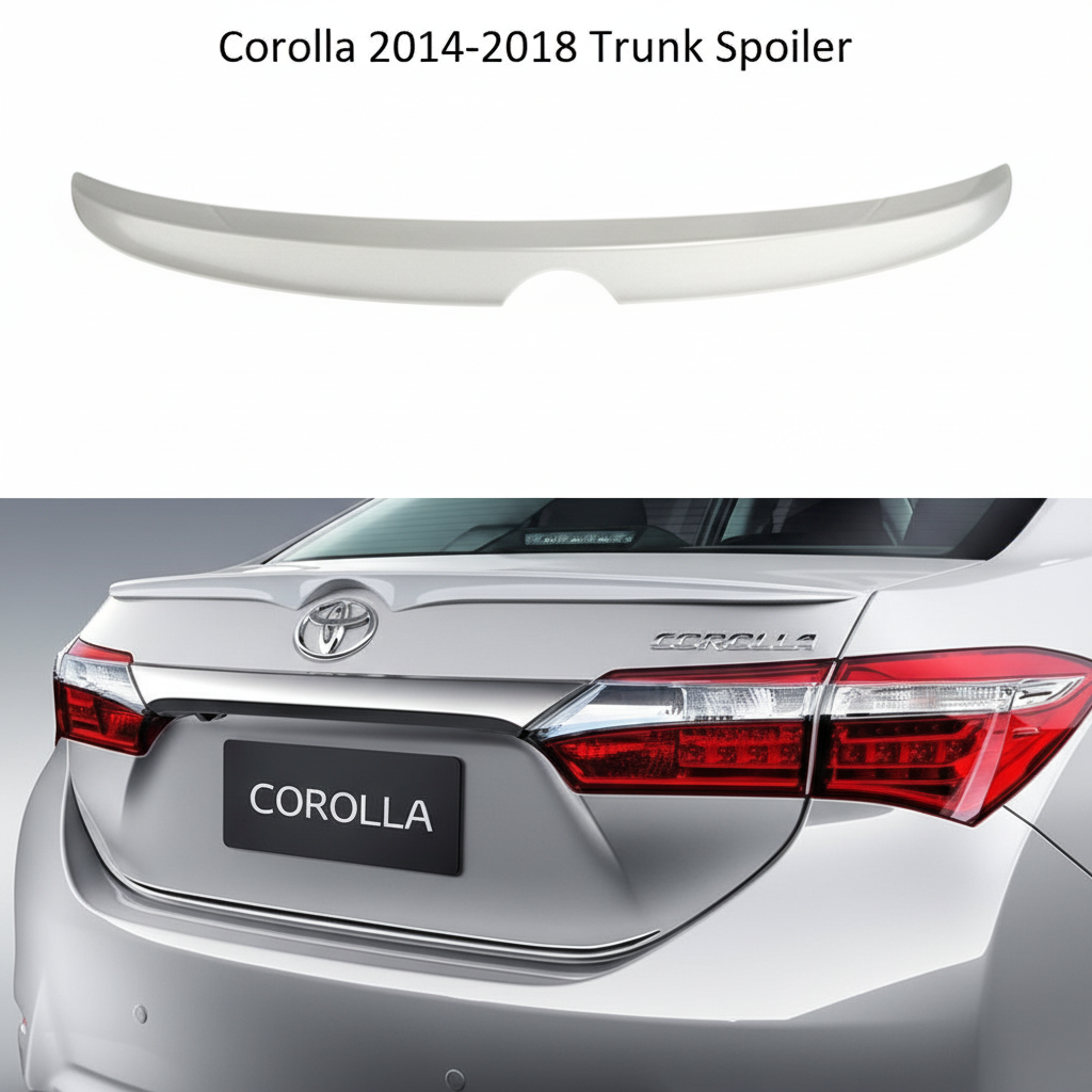Toyota Corolla Altis 2014-2018 Trunk Spoiler in Champagne Mica Metallic