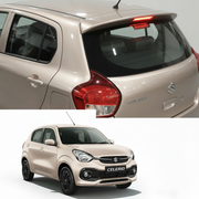 Maruti Celerio Car Spoiler with Brake Light in Silky Silver