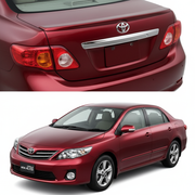 Toyota Corolla Altis 2008-2013 Trunk Spoiler in Berry Red