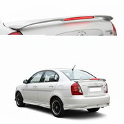 Hyundai Verna 2006-2010 Car Spoiler in Bright Silver Metallic