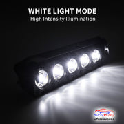 Auto Pearl Motorcycle 5-Projector Lens Driving Lights Yellow / White LED Spot light 30W, 12-80V Dual Color Mode Auxiliary Lights compatible with All Bike