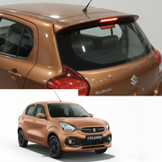 Maruti Celerio Car Spoiler with Brake Light in Caffeine Brown